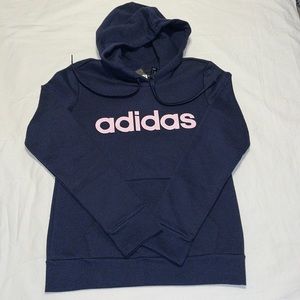 NWT- Adidas Essential Womens Linear Pull Over Hoodie Size XS